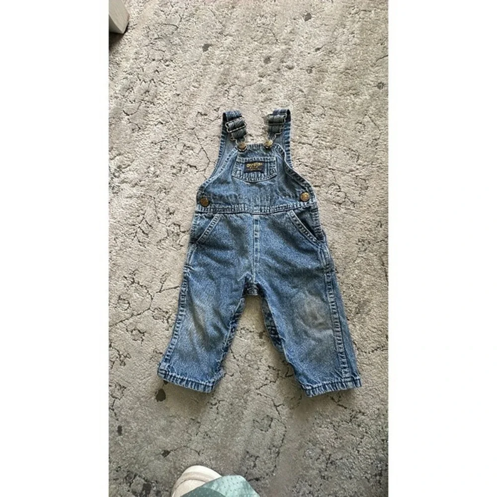 vintage Oshkosh denim overalls 12 months